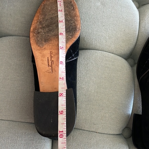 Salvatore Ferragamo Quilted Suede Heels - Picture 14 of 16